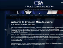 Tablet Screenshot of crescentmanufacturing.com